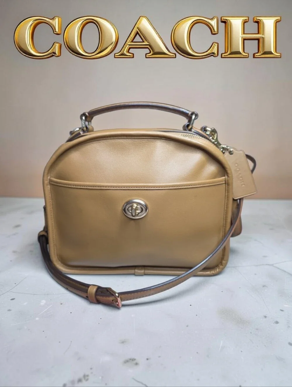 COACH Retro Re-Edition Lunch Pail Top Handle/Crossbody with DUSTBAG EUC 2019